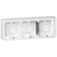 Puszka n/t, głębokość 40mm, do uchytu 080253, 6,8 lub 3x2 moduły poziomo Mosaic | 080286 Legrand
