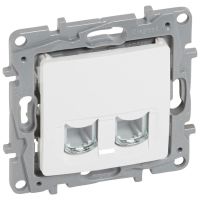Gniazdo 2xRJ11 białe Niloe/Niloe Selection | 664770 Legrand