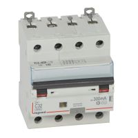 Wyłącznik różnicowo-nadprądowy P314 4P C 32A 300mA typ AC serii DX3 | 411208 Legrand