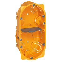 Puszka podwójna lub na 4/5 modułów do karton-gipsu, głębokość 40mm, Batibox | 080042 Legrand
