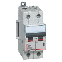 Wyłącznik nadprądowy S312 2P B 20A 10000A serii DX3 | 408943 Legrand