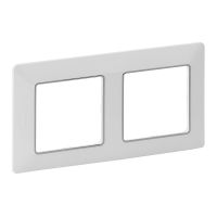 Ramka podwójna Neutral biała/chrom, Valena Life | 754032 Legrand