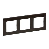 Ramka potrójna Drewno wenge, Valena Life | 754173 Legrand