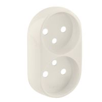 Plakietka gniazda podwójnego z/u do ramek, kremowa, Valena Allure | 753996 Legrand