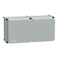 Puszka poliestrowa PLS pokrywa pełna poliwęglanowa IP65 270x540x230 mm, Thalassa | NSYPLSC2754AG Schneider Electric