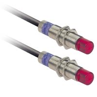 Czujnik fotoelektryczny OsiSense XU XU2 odbiornik 90° Sn 15m 24..240VAC/DC przewód 2m | XU2M18MA230WR Telemecanique Sensors
