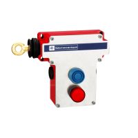 Wyłącznik awaryjny cięgnowy z blokadą Preventa XY2 XY2CE LH 2NC+2NO wskaźnik świetlny 130V uruchamia | XY2CE2A296H7 Telemecanique Sensors