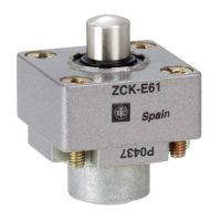 Głowica łącznika krańcowego trzpień boczny metalowy | ZCKE635 Telemecanique Sensors