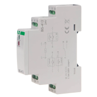 Przekaźnik bistabilny grupowy BIS-412-24V 24V/16A 1×NO/NC montaż na szynie DIN | BIS-412-24V F&F