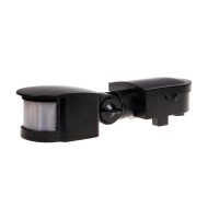 Detektor ruchu DR-05 czarny 180st, 230V AC | DR-05B F&F