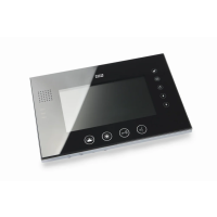 Monitor: monitor 7" kolorowy z pamięcią, port karty SD, plastik/aluminium, czarny + zasilacz | MK-08B F&F