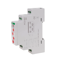 Przekaźnik czasowy 2-funkcyjny, nastawa 2 czasów T1 T2 PCU-507-24V styk 2xNO/NC 24V na szynę DIN | PCU-507-24V F&F