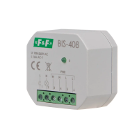 Przekaźnik bistabilny p/t do podświetlanych przycisków BIS-408 1xNO 230VAC/16A | BIS-408 F&F