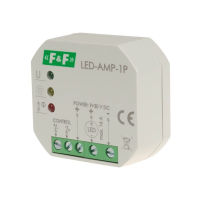 Wzmacniacz sygnału zasilającego do oświetlenia LED do puszki podtynkowej | LED-AMP-1P F&F