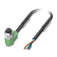 Kabel czujnika/urządzenia wykonawczego SAC-4P- 5,0-PUR/M12FR, 4-pinowy, czarno-szary (5m) | 1668247 Phoenix Contact