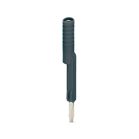 Adapter testowy do wtyków pomiarowych 4mm i złączek szynowych z podziałką od 8,2mm, czarny | 3032774 Phoenix Contact