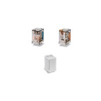 Miniaturowy przekaźnik przemysłowy 4 P; 7A; 230V AC; przycisk test. + mech. wskaźnik zadziałania | 55.34.8.230.0040 Finder
