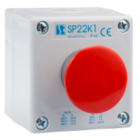 Kaseta sterownicza K1 z przyciskiem STOP SP22K1/04 | SP22K1\04-1 Spamel