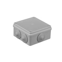 Puszka n/t S-BOX 100x100x50mm, 6 dławików, bezhalogenowa, IP65, szara | S-BOX 106 Pawbol