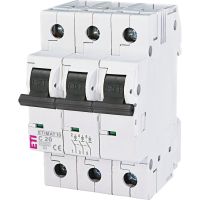 Wyłącznik nadprądowy 3P C 20A 10kA AC ETIMAT10 | 002135717 Eti
