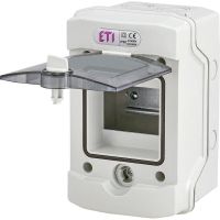 Rozdzielnica modułowa n/t 1x4 transparentna IP65 1500V DC PV/UV ECH-4G DIDO | 001101060 Eti