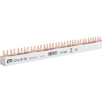 Szyna łączeniowa widełkowa 4P 100A 16mm2 56-moduły IZ16/4F/56 | 002921070 Eti