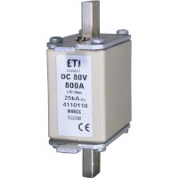 Wkładka bezpiecznikowa (topikowa) NH00 400A 80V DC | 004110108 Eti