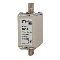Wkładka bezpiecznikowa (topikowa) NH00 160A gBat 80V DC Magazyny energii | 004110084 Eti