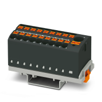 Blok rozdzielacza PTFIX 6/18X2,5-NS35 BK, czarny | 3273124 Phoenix Contact