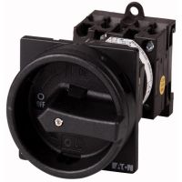 Łącznik krzywkowy 1P, 20A 6,5kW, 0-1, pokrętło czarne, do instalowania rozłącznego, T0-1-8200/V/SVB-SW P/T | 060229 Eaton