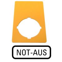 Szyld do przycisku M22-PV-Not-Aus, M22-XZK-D99, żółty RMQ-Titan M22 | 216471 Eaton
