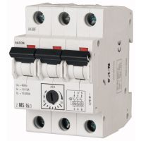 Wyłącznik silnikowy 3P, 4kW , 6,3-10A, zaciski śrubowe, Z-MS-10/3 | 248411 Eaton