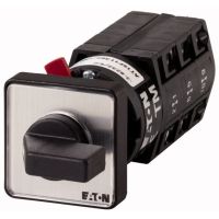 Łącznik krzywkowy 3P, 10A, 3kW, 1-0-2, bez samopowrotu, pokrętło czarne, do wbudowania w otworze 22,3mm, TM-3-8212/EZ P/T | 045491 Eaton