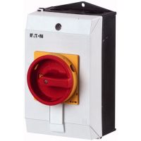 Łącznik krzywkowy 6P, 20A, 6,5kW, 0-1, pokrętło czerwone, w obudowie, T0-3-8342/I1/SVB | 207159 Eaton