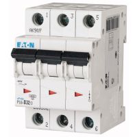 Wyłącznik nadprądowy 3P B 32A 6kA AC, PL6-B32/3 | 286592 Eaton