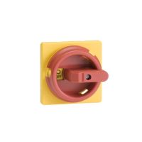 Pokrętło do rozłączników okrągłe, IP65, żółto-czerwone, OZ331SPRY | 1SCA113097R1001 ABB