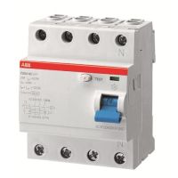 Wyłącznik różnicowoprądowy 4P 40A 100mA typ AC, F204 AC-40/0.1 STANDARD | 2CSF204001R2400 ABB