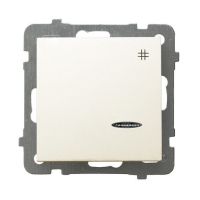 Łącznik krzyżowy z podświetleniem pomarańczowym ŁP-4GS/m/27 seria AS ECRU | ŁP-4GS/m/27 Ospel