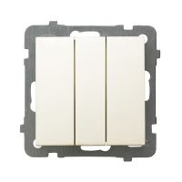 Łącznik potrójny ŁP-13G/m/27 seria AS ECRU | ŁP-13G/m/27 Ospel