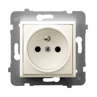 Gniazdo pojedyncze z/u GP-1UZ/m/27 ecru Aria | GP-1UZ/m/27 Ospel