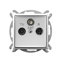 Gniazdo R-TV-SAT końcowe, białe Aria | GPA-US/M/00 Ospel