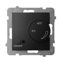 Regulator temperatury z czujnikiem napowietrznym RTP-1UN/m/33czarny matowy, Aria | RTP-1UN/m/33 Ospel