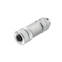 Złącze wtykowe FBCON M12 4P FM EMC metalowe, żeńskie kątowe, M12, 4P | 8426220000 Weidmuller
