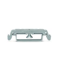 Stopka montażowa ze śrubą do złączek z uchwytem montażowym szer. 6,4mm, szara | 209-123 Wago