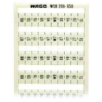 Ramka z oznacznikami WSB, jako karta, biały (arkusz) | 209-650 Wago