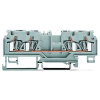 Złączka przelotowa 4-przewodowa 4mm2, szara | 880-831/999-940 Wago