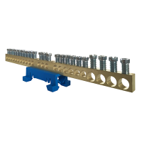 Listwa zaciskowa neutralna N24 kolor niebieski 24x16mm2 MAD0024N15 | MAD0024N15 Morek