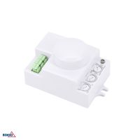 Czujnik mikrofalowy 1200W 360° IP20 prostokątny biały mini | B52-SES72WH Bemko