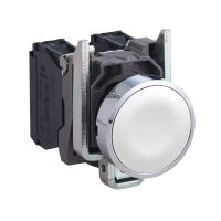 P/B,WHITE,1N/O,SPRING RETURN | XB4BACUST01 Schneider Electric