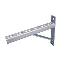 Wspornik profilu U, perforowany z zastrzałem, 400mmx30mmx30mmx3mm, CUCS0400HD | 312140 Erico